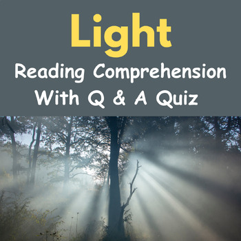 Let's learn about Light : Reading Comprehension with Questions ...