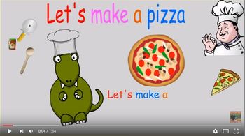 Preview of Let's make a pizza (How to make a pizza song)