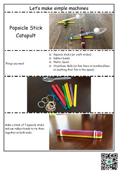 Preview of Let's make simple machines, 3 Simple Machine DIY crafting FREE
