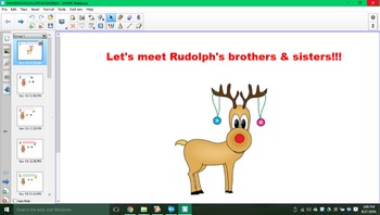 Preview of Let's meet Rudolph's brothers & sisters SMARTboard activity!!