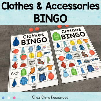 Clothes Vocabulary Bingo by Chez Chris | Teachers Pay Teachers