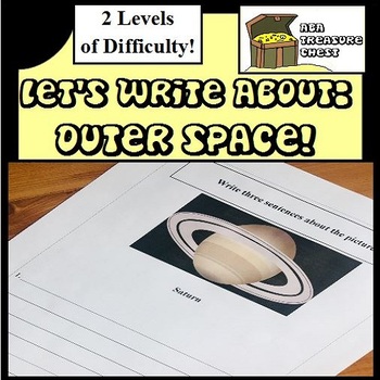 Preview of Let's write about.... Outer Space! Autism, ABA, Reluctant writers