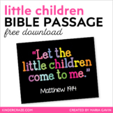"Let the Children Come to Me" bible print for framing