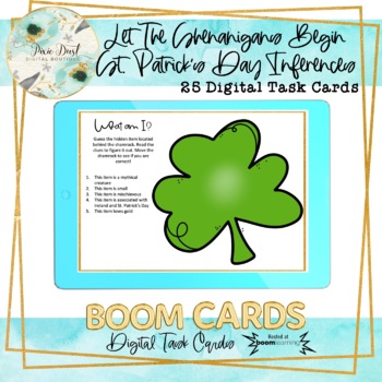 Preview of Let the Shenanigans Begin St. Patrick’s Day Inferences SLP BOOM Cards