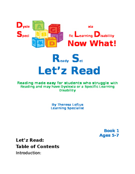 Preview of Let'z Read -Dyslexia  phonic skills (IRLA level Yellow-1 G)