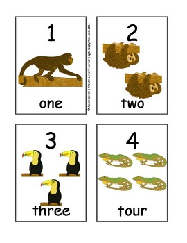 Preview of Letitia the Leap Frog Number Cards