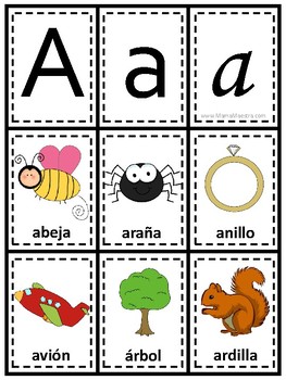 Letra A: Juego de Memoria | Letter A Memory Game - Spanish Vocabulary