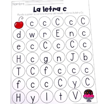 Letra C suave by Jorja's Dual Language Classroom | TPT