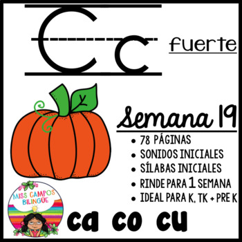 C Fuerte Silabas ca co cu by Miss Campos | TPT