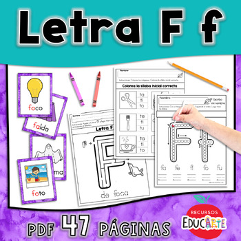Preview of Letra F f - Hojas de trabajo