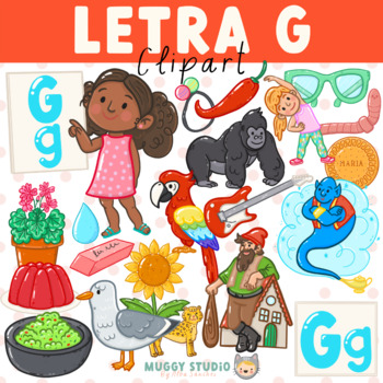 Preview of Letra G Clipart