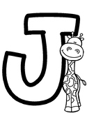 Letra J con dibujo - Free