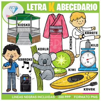 Preview of Letra K - Abecedario (Spanish)