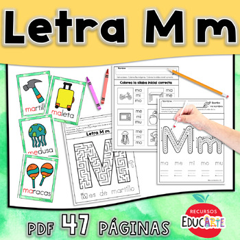 Preview of Letra M m - Hojas de trabajo
