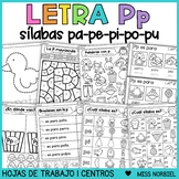 Letra P | Sílabas con p pa pe pi po pu | Spanish Letter of