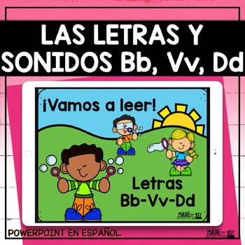 Preview of Letras Bb, Vv y Dd | Spanish PowerPoint