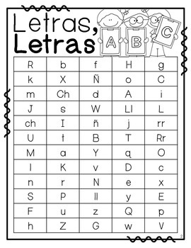 Letras, Letras--Spanish Letter Naming Fluency by Brittany Mora | TpT