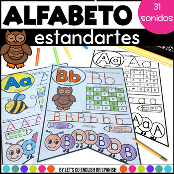 Preview of Letras del alfabeto actividades de sonido inicial Spanish Letter Sound Banners