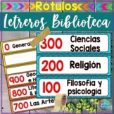 Letreros para la Biblioteca/Library Signs in Spanish