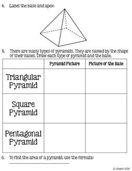 how to draw a pyramid in math