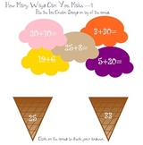 Lets Build an Ice Cream Cone - Addition & Subtraction Skills
