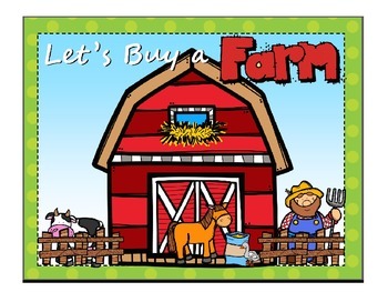 Preview of Let's Buy a Farm Financial Literacy for 3rd Grade Vocabulary Power Point