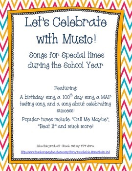 Preview of Let's Celebrate!: Songs for Special Times Throughout the School Year