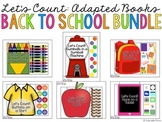 Let's Count: Adapted Books - BACK TO SCHOOL BUNDLE