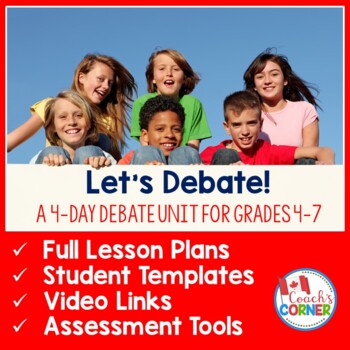 Preview of Classroom Debate Unit for Grades 4-7