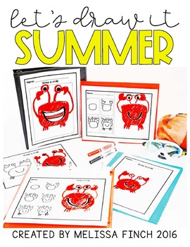 FREEBIE** Lets Draw It- SUMMER by Autism Adventures- Melissa Finch