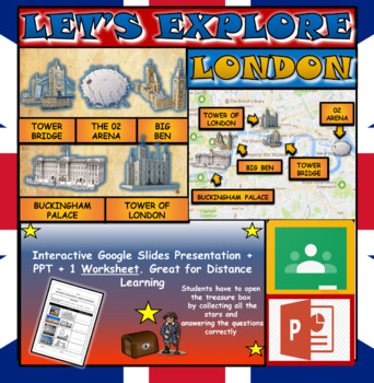 Preview of Lets Explore: London Landmarks: Explore London: Powerpoint and Google Slides