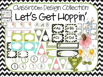 Preview of "Let's Get Hoppin" Classroom Design Collection