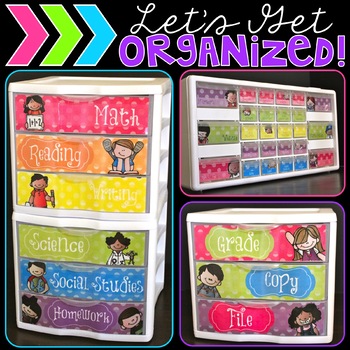 Preview of Let's Get Organized (Polka Dot Kidlettes Edition)