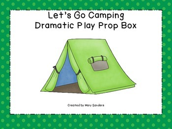 Preview of Let's Go Camping Dramatic Play Kit