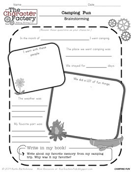 Narrative Writing Project: Let's Go Camping! {Character Factory} by Mrs ...