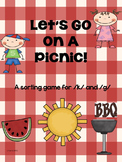 Let's Go On A Picnic  Sorting Game for K and G Sounds Spee