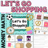 Money Math Centers Let's Go Shopping Using Coins