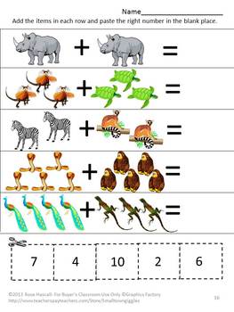 zoo animals worksheets literacy math distance learning p k k special ed