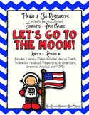 Let's Go to the Moon!  - Journeys First Grade Print and Go