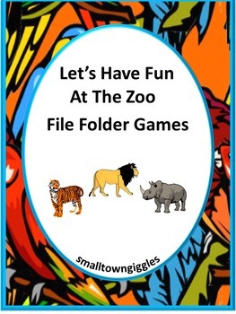 Animal Actions classifications literacy Centers File Folder Games PreK-K 