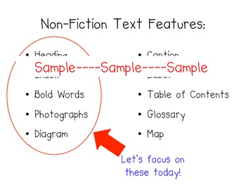 Preview of RI.1.5 Common Core - Let's Identify Non-Fiction Text Features