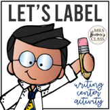 Labeling Worksheets | Writing Center Activity