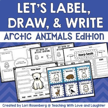 Preview of Label, Draw, and Write About Arctic Animals: Picture Cards, Graphic Organizers