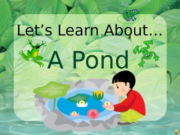 Preview of Let's Learn About A Pond! (Powerpoint)