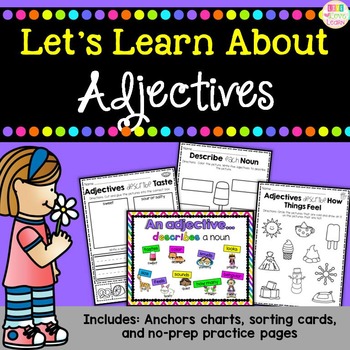 Preview of Let's Learn About - Adjectives