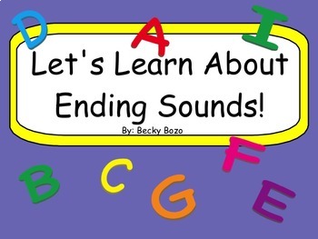 Preview of Let's Learn About Ending Sounds Smart Board Lesson