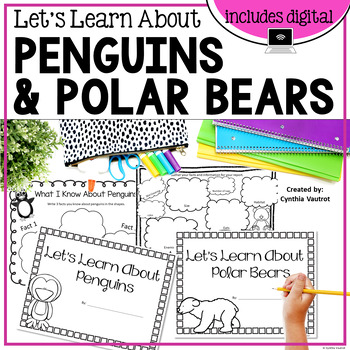 Preview of Polar Bears & Penguins Beginning Animals Research
