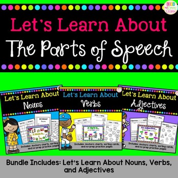 Preview of Let's Learn About - The Parts of Speech