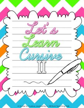 Preview of Let's Learn Cursive II: Advanced Cursive Handwriting Workbook