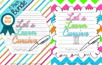 Preview of Let's Learn Cursive I & Let's Learn Cursive II {Bundle}